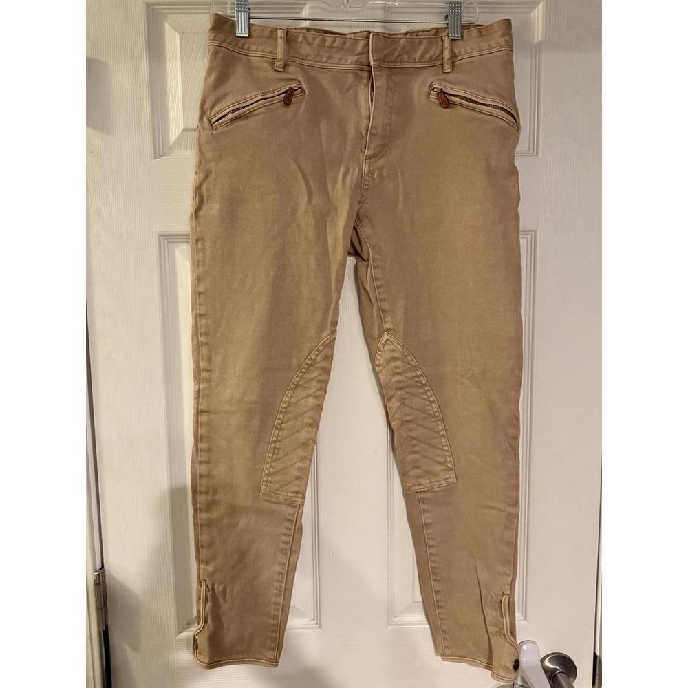 Ralph Lauren Sport Size 30 Equestrian Style Riding Pants Brown Outdoor Button